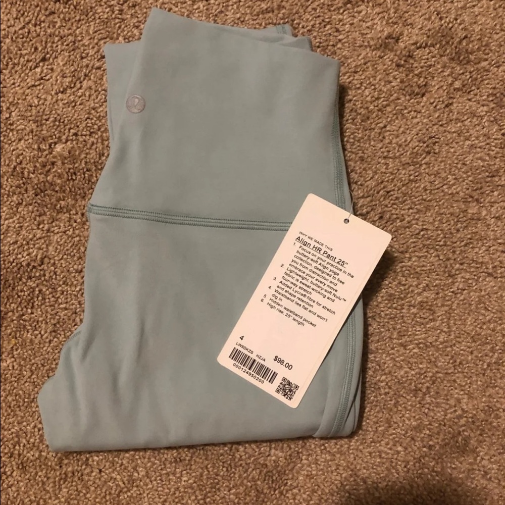 NWT lululemon align 25” hazy jade 4